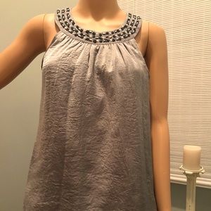 Covington Blouse with beaded neckline
